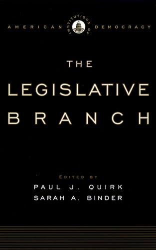 9780195309164: The Legislative Branch (Institutions of American Democracy)