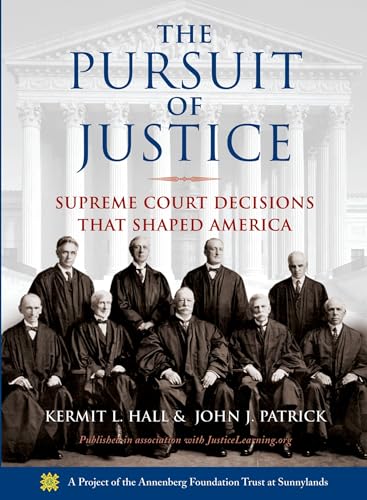 Beispielbild fr The Pursuit of Justice : Supreme Court Decisions That Shaped America zum Verkauf von Better World Books