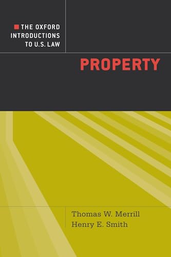 Beispielbild fr The Oxford Introductions to U.S. Law: Property zum Verkauf von Books From California