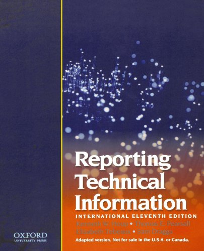 9780195323528: Reporting Technical Information, International 11th edition: International Edition