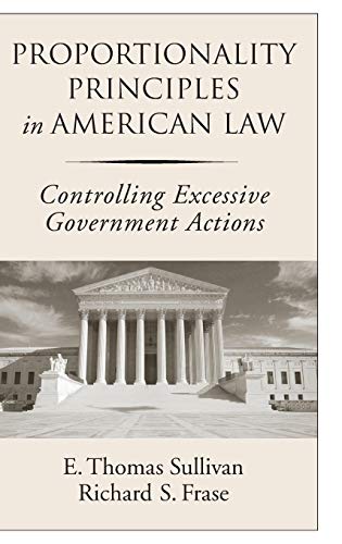Beispielbild fr Proportionality Principles in American Law : Controlling Excessive Government Actions zum Verkauf von Better World Books
