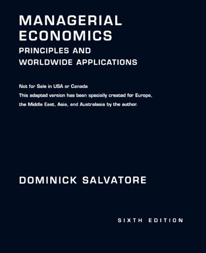 Beispielbild fr Managerial Economics: Principles and Worldwide Applications zum Verkauf von Housing Works Online Bookstore