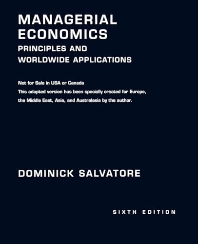 Stock image for Managerial Economics: Principles and Worldwide Applications for sale by Housing Works Online Bookstore