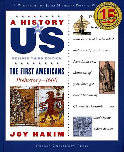 9780195327151: A History of US: The First Americans: A History of US Book One: Prehistory-1600