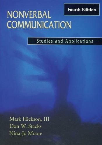 9780195329889: Nonverbal Communication: Studies and Applications