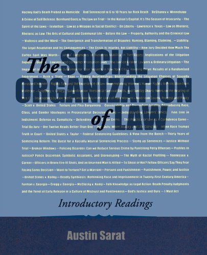 Imagen de archivo de The Social Organization of Law: Introductory Readings a la venta por Goodwill of Colorado