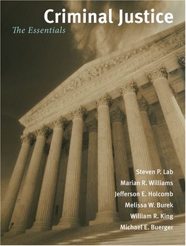 Imagen de archivo de Criminal Justice: The Essentials a la venta por Wonder Book