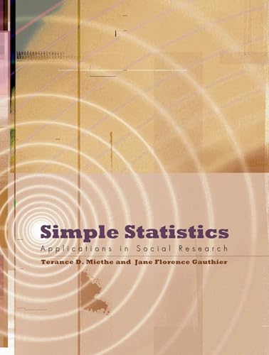 Imagen de archivo de Simple Statistics: Applications in Social Research [With CDROM] a la venta por ThriftBooks-Atlanta