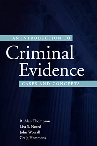 Imagen de archivo de An Introduction to Criminal Evidence : Cases and Concepts a la venta por Better World Books