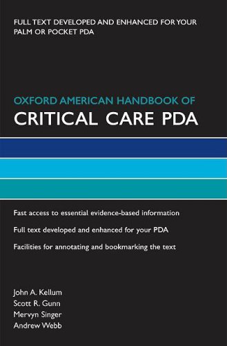 Imagen de archivo de Oxford American Handbook of Critical Care PDA a la venta por Books Puddle