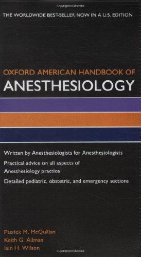 Imagen de archivo de Oxford American Handbook of Anesthesiology book and PDA bundle (Pack) a la venta por Iridium_Books
