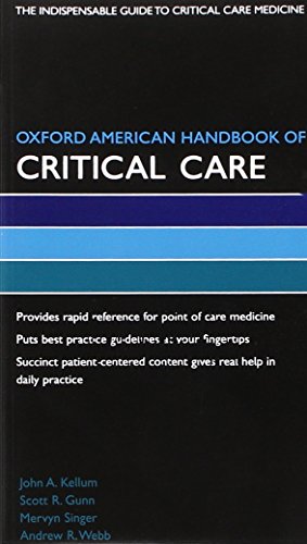 Beispielbild fr Oxford American Handbook of Critical Care Book and PDA Bundle (Oxford American Handbooks of Medicine) zum Verkauf von Bellwetherbooks