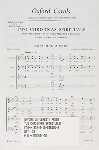 Stock image for Two Christmas Spirituals for sale by Blackwell's