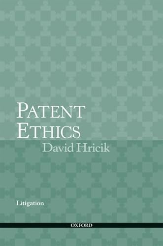Imagen de archivo de Patent Ethics Litigation. a la venta por Kloof Booksellers & Scientia Verlag