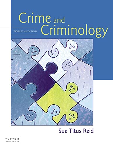 Beispielbild fr Crime and Criminology zum Verkauf von SecondSale