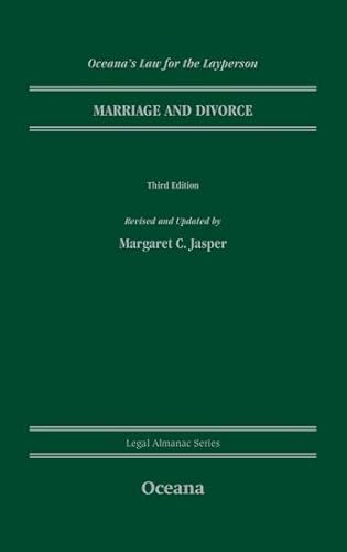 Marriage and Divorce (Legal Almanac Series) (9780195376562) by Jasper, Margaret C