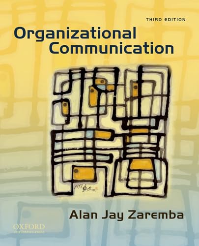 Beispielbild fr Organizational Communication zum Verkauf von SecondSale