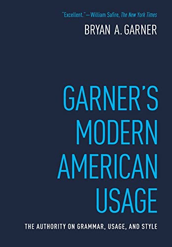 Garners Modern American Usage - Bryan A. Garner