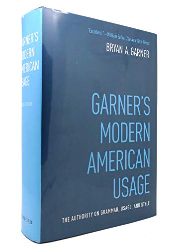 Imagen de archivo de Garner's Modern American Usage a la venta por HPB-Red