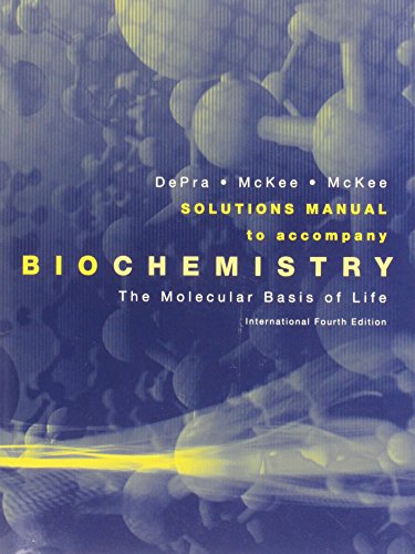 Imagen de archivo de Biochemistry The Molecular Basis of LMcKee, Trudy; McKee, James R a la venta por Iridium_Books