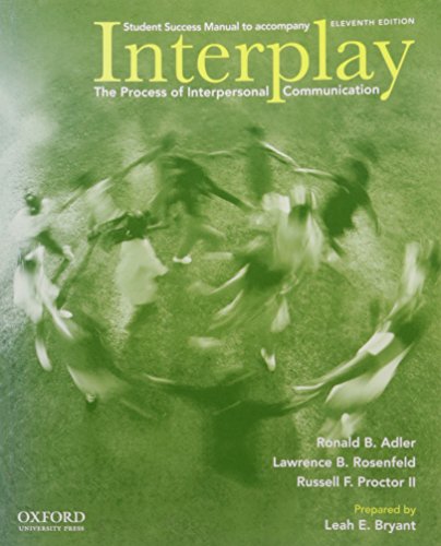 Beispielbild fr Student Success Manual for Interplay zum Verkauf von Better World Books: West