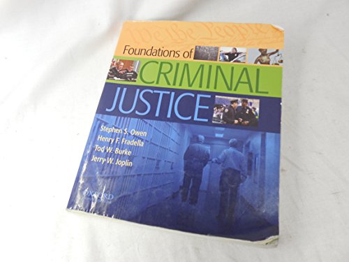 Beispielbild fr Foundations of Criminal Justice zum Verkauf von Better World Books