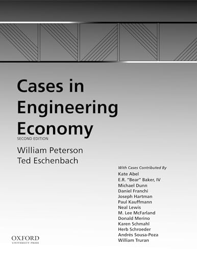 9780195397833: Cases in Engineering Economy