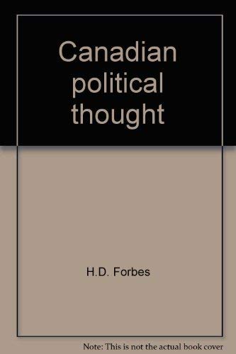Stock image for Canadian political thought for sale by Better World Books