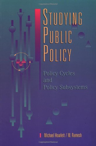 Imagen de archivo de Studying Public Policy : Policy Cycles and Policy Subsystems a la venta por Better World Books