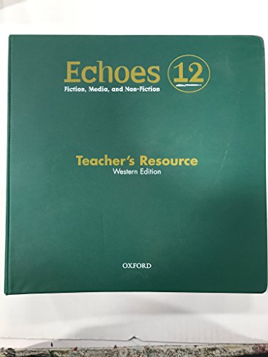 Imagen de archivo de Echoes 12: Western Edition Teacher's Resource a la venta por Textbook Pro