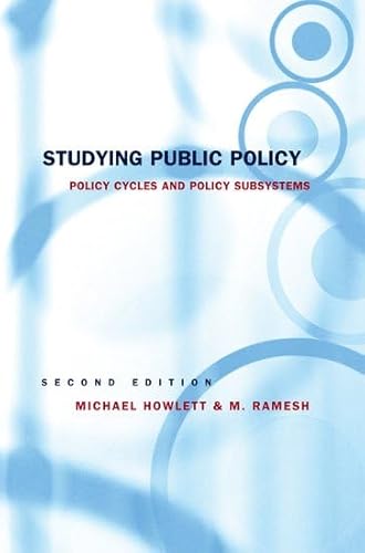 Beispielbild fr Studying Public Policy : Policy Cycles and Policy Subsystems zum Verkauf von Better World Books