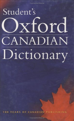 Stock image for Student's Oxford Canadian Dictionary for sale by Better World Books
