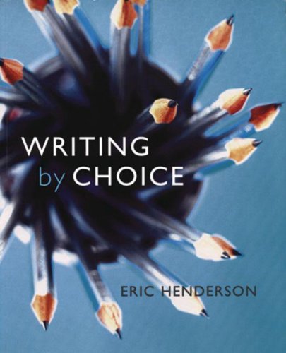 Beispielbild fr Writing by Choice zum Verkauf von Better World Books