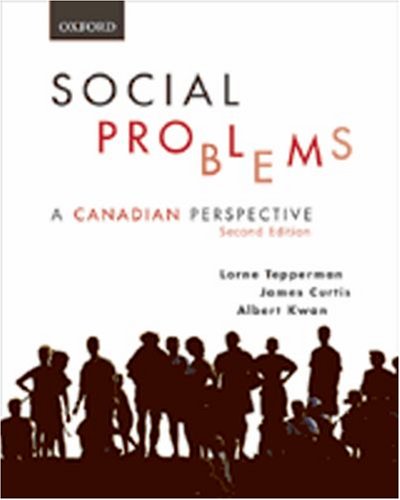 9780195425000: Social Problems: A Canadian Perspective
