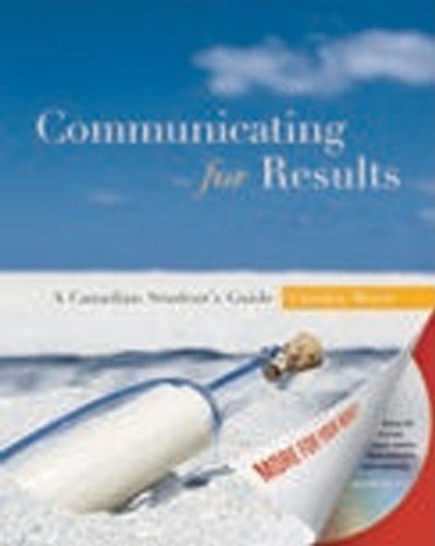 9780195428520: Communicating for Results: A Canadian Student's Guide