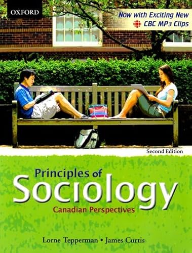 Beispielbild fr Principles of Sociology: Canadian Perspectives zum Verkauf von HPB-Diamond