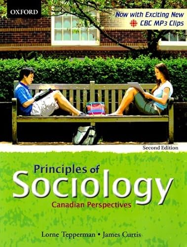 Imagen de archivo de Principles of Sociology: Canadian Perspectives a la venta por HPB-Diamond