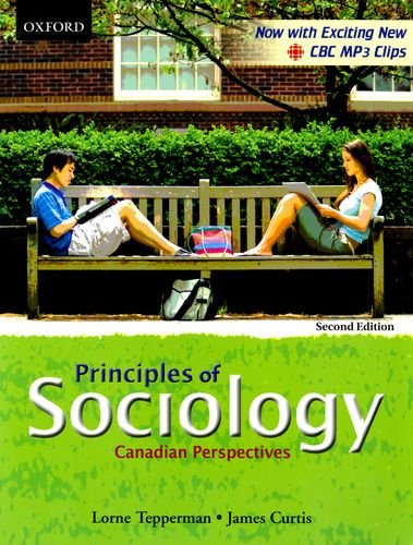 Stock image for Principles of Sociology: Canadian Perspectives for sale by HPB-Diamond