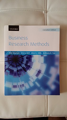 Beispielbild fr Business Research Methods zum Verkauf von Better World Books