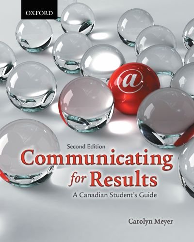 9780195431643: Communicating for Results: A Canadian Student's Guide