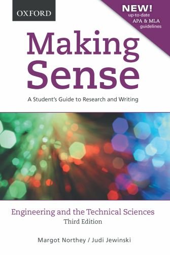 Imagen de archivo de Making Sense: Engineering and the Technical Sciences: A Student's Guide to Research and Writing a la venta por ThriftBooks-Atlanta