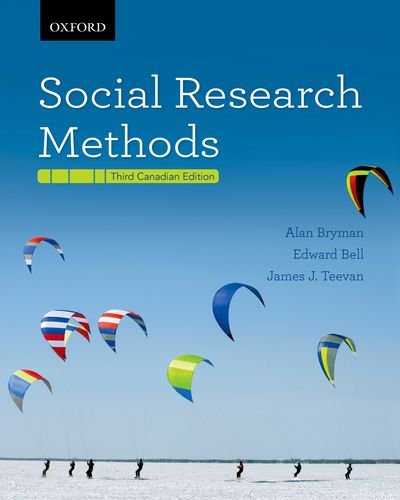 Imagen de archivo de Social Research Methods : Third Canadian Edition a la venta por Better World Books