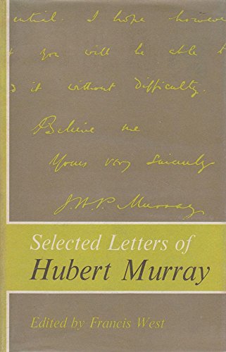 Imagen de archivo de Selected Letters of Hubert Murray a la venta por Barclay Books