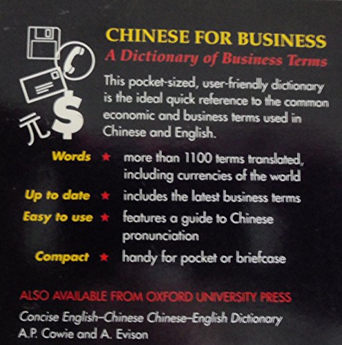 Beispielbild fr Oxford Chinese for Business: A Dictionary of Business Terms zum Verkauf von Ergodebooks
