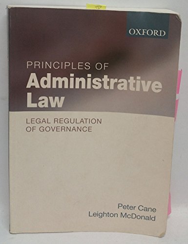 Stock image for Principles of Administrative Law for sale by Phatpocket Limited