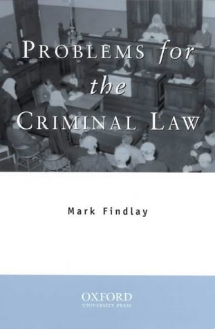 Beispielbild fr PROBLEMS FOR THE CRIMINAL LAW. zum Verkauf von Cambridge Rare Books