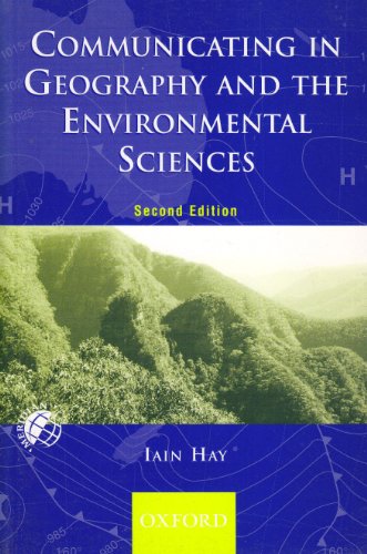 Communicating In Geography And The Environmental Sciences