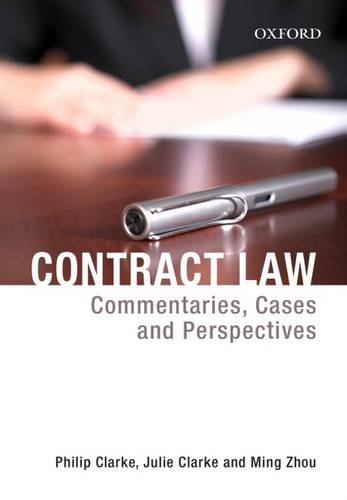 Stock image for Contract Law: Commentaries, Cases and Perspectives for sale by Montana Book Company