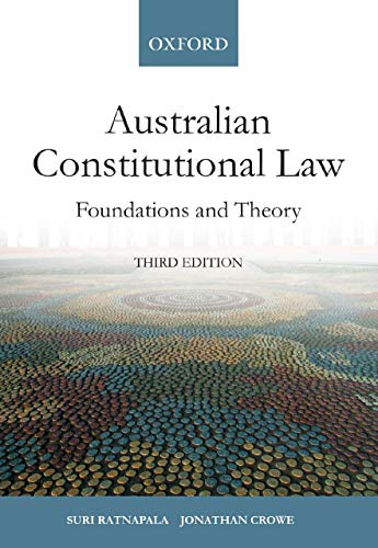 Australian Constitutional Law (9780195516579) by Ratnapala Suri, Cornelia Koch, Thomas John, Vanitha Karean