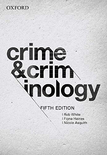 Stock image for Crime and Criminology 5e for sale by Better World Books Ltd